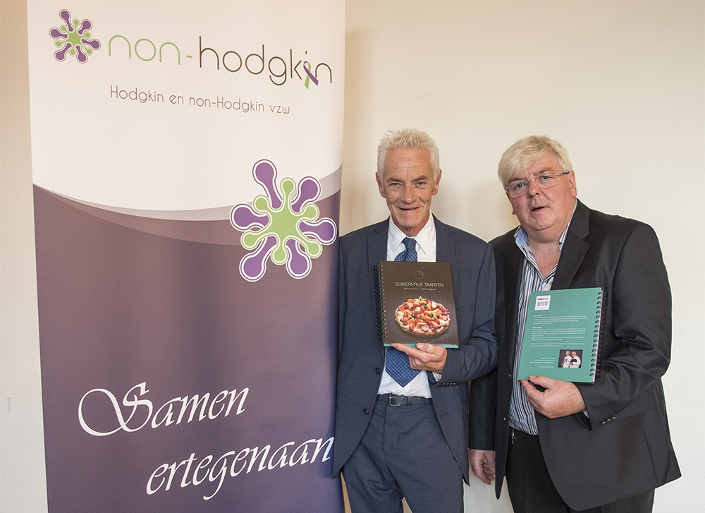 suikervrije taarten op het symposium Hodgkin-nonHodkin vzw